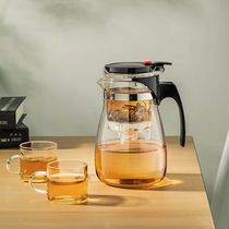 Glass fluttering cup teapot high temperature resistant teapot one-key filter tea water separation tea brewers household pot tea