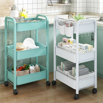 Cart storage rack floor multi-level kitchen beauty dormitory mobile storage rack baby products snack storage rack