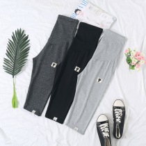 2021 summer thin kitten maternity pants stretch out bottoming Capri pants maternity pants maternity