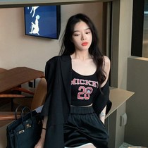 Mrs. Qians home Mickey Cooperative Printed Slim Back Vest Female 2021 New Sexy Nouvel Top