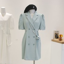 French small man suit dress female summer 2021 new waist thin temperament senior sense skirt bag (5