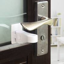 Door handle anti-opening device holder Door anti-locking buckle Anti-opening anti-cat pet artifact Childrens door lock safety lock