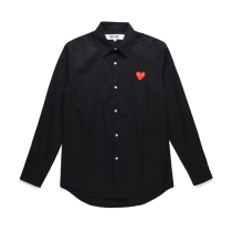 Kawakubo Ling PLAY Japan Tide brand CDG classic love long sleeve men and women couple Joker casual shirt summer
