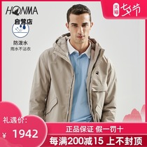 HONMA autumn and winter new mens jacket hooded stand-up collar design free movement multi-pocket design