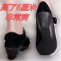 Old Beijing shoes ladies slope heels flat shoes high working shoes black red commuter shoes mom high heels dance shoes