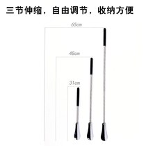 Three-section stainless steel adjustable telescopic shoehorn free adjustment ultra-long handle household shoe lift shoe artifact