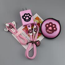 Applicable vivoX60 Pro data line protective sleeve X70 cartoon S10 charger sticker S12 headphone winding rope