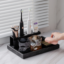 Nordic ins wind electric toothbrush base home toilet sink rinse Cup Storage Set rack