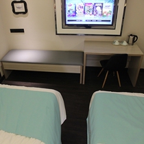 Hotel hotel furniture standard room full set of bed soft bag bedside modern minimalist TV cabinet luggage desk stool double bed