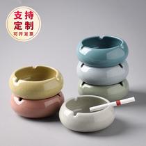 Ceramic Ashtrays Chinese Style Home Personality Fashion Brief Creative Tide Office Home Living Room Smoke Cylinders