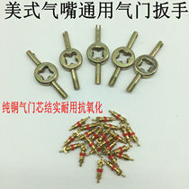Tire valve core valve key valve wrench open wire valve tool bleed wrench
