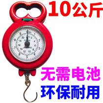 Precise spring scale mini weighing portable scale hook scale shopping 10kg household small portable school students teach