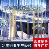New Wedding Props Iron Art Five Line Genealogy Line Screen Wedding Hall Ttai Arrangement Props Active Decoration Pendulum