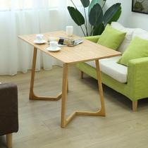 Wholesale Nordic Modern Solid Wood Creative Coffee Table Dining Table Milk Tea Shop Sweet Shop Rectangular Table