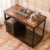 Tea Table Home Small Tea Table Tea Set Tea Set Modern Minima Living Room Tea Water Cabinet Mobile Tea Car New Chinese Dining Side Cabinet