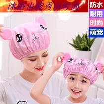 Cartoon Fruit Bath Cap Children Adult Woman Cute Waterproof Bath Shower Headgear Hat Kitchen Anti-Smoke Hair Hat