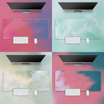 Morandi super rat standard pad Simple style desk pad Student desk pad Gaming keyboard pad Color system lock edge mini mouse custom oversized ins wind small fresh girls computer pad