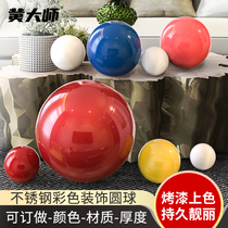 Boutique stainless steel ball Christmas ball ceiling decorative ball stainless steel color ball window Christmas shop decoration