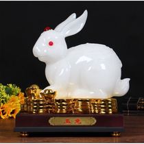 Mid-Autumn Gifts Jade Rabbit Ornaments Cai Cai Craft Rabbit Home Decoration Bedroom Opening Gifts
