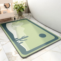 Soft diatom mud floor mat bathroom non-slip Mat toilet absorbent mat shower room bathroom door waterproof foot mat quick drying