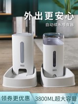 Dog timed self-service feeder cat automatic feeder cat food feeder eating drinking basin Cat Basin pet