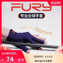 FURY WILLY Billiard club professional gloves Three-finger gloves Open finger left and right hand Mens professional snooker snooker