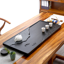 Automatic integrated kettle with electromagnetic stove Light luxury stone plate Stone head small tea table Wujin stone tea plate household set