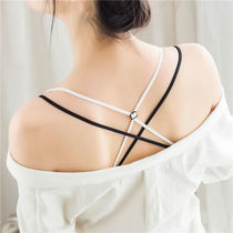 Beauty back shoulder strap Back cross sexy underwear Fine elastic band bra Bra wide hook 2 0 buckle Beauty back double stretch