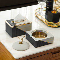 Light Extravagant Ashtrays Creativity Personality Trends Upscale Big Numbers With Lid Living-room Luxury Tea Table Superior Smoke Cylinder Pendulum