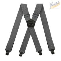 American suspender belt 3 8cm mens suspenders clip corn pattern elastic suspenders business trousers shirt shoulder strap Ins explosion