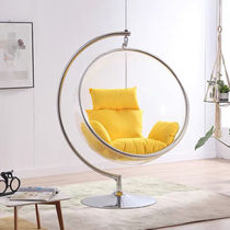 Transparent bubble chair Net red glass ball Indoor hanging chair Hanging basket hanging ball space chair Nordic outdoor swing bed and breakfast