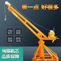 (Official flagship) Outdoor crane 220V household small lift Electric building brick machine hoist