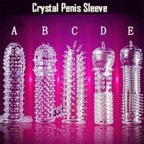 Penis Extender Sleeve Reusable Condoms Sex Products For Men