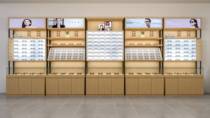 Glasses display case glasses shop counter fast fashion glasses display cabinet iron frame glass island display rack glasses cabinet