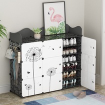 Simple shoe rack household indoor storage door good-looking shoe cabinet multi-layer dustproof economical dormitory large capacity