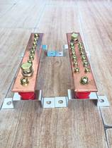 T2 copper row copper plate processing custom busbar busbar grounding copper row machine room bending and punching tin plated 40*6