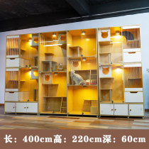 Solid wood cat villa Cat cage Cat nest Small cat house Cat house Cat villa Custom display cabinet Foster cat cabinet