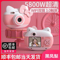 Camera small students with high-definition Children girls Polaroid can produce photos portable digital travel network red