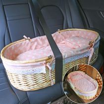 Baby basket out portable flat car newborn baby discharged out of the door cradle bed frame basket tote basket