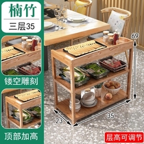 Hot Pot restaurant commercial multi-storey fruit vegetable rack hotel kitchen side dish space storage rack