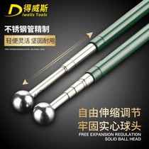 Empty drum hammer room inspection tool telescopic tile inspection hammer stainless steel wall knocking hollow drum inspection bar inspection hammer