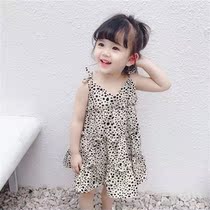 Girls SUSPENDER skirt 2021 summer new childrenS skirt western style BAO WEN dress female baby cool princess skirt
