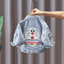  Boys denim jacket spring and autumn new Western style baby spring Korean version of the trend of small and medium-sized childrens western style jacket trend
