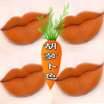 Do not fade do not stick cup carrot color lipstick raincoat matte waterproof moisturizing white bean paste color big name