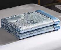 Summer ice silk cool mat bed linen three sets of bed hats 2021 new summer beds high-end grass mat ice vines XI
