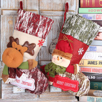 Christmas Socks Gift Bags Christmas Decorations Santa GIFT SOCKS NURSERY SCHOOL CHILDREN SMALL GIFT CANDY BAG