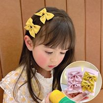 Korean version of the net red headdress burst style hair ornaments sweet new childrens bow hairpin 1 pair 15