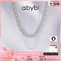 abyb charming Cuba chain necklace new fashion personality neck chain lock bone chain accessories chain