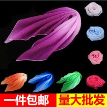 Handkerchief for dancing Dance silk scarf Gauze handkerchief flower performance examination props Red Yangge Jiaozhou square small