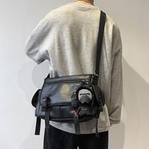 Mens shoulder bag crossbody bag Tide college students in tooling shoulder bag mens puleather shoulder bag backpack tide Boy bag